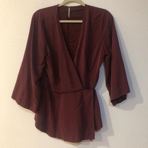 Free people wrap top